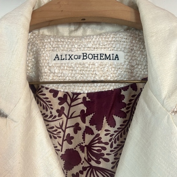 NEW ALIX OF BOHEMIA Denali snow glaze blazer jacket in snow Sz S - Picture 9 of 13